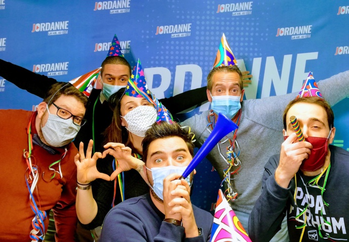 Toute l'équipe de Jordanne FM à l'occasion du Nouvel An 2021. © Jordanne FM.