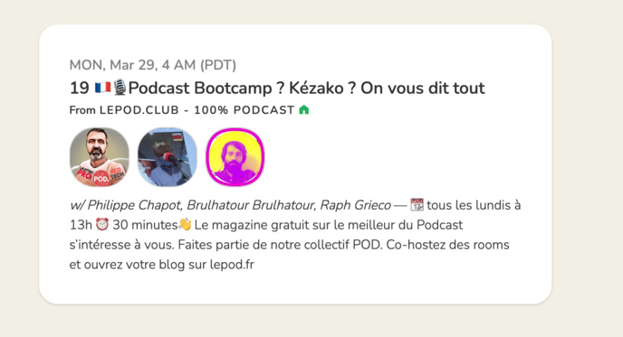 Cliquez ici pour suivre la Room Cliquez ici pour suivre la Room