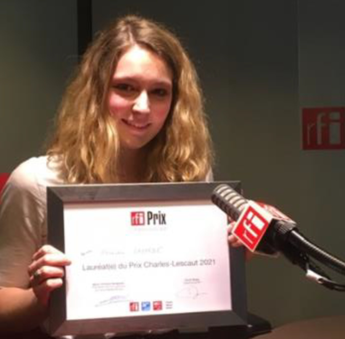 Alexandra Lagarde, lauréate du Prix RFI Charles Lescaut Alexandra Lagarde, lauréate du Prix RFI Charles Lescaut