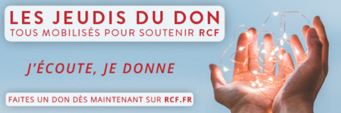 Les "Jeudis du don" sur RCF Hauts-de-France Les "Jeudis du don" sur RCF Hauts-de-France