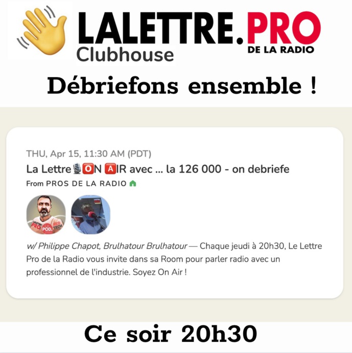 Ce soir à 20h30, on debriefe les audiences ! Ce soir à 20h30, on debriefe les audiences !