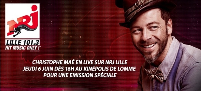 Christophe Maé sur NRJ Lille