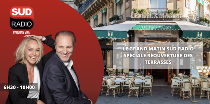 Mercredi, Sud Radio s'installe en terrasses Mercredi, Sud Radio s'installe en terrasses