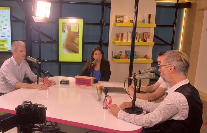 À Paris, le Klaxoon Store accueille les enregistrements de Nation entreprenante. © D.R. À Paris, le Klaxoon Store accueille les enregistrements de Nation entreprenante. © D.R.