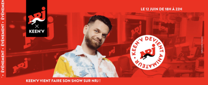 Le chanteur Keen’V devient animateur sur NRJ Le chanteur Keen’V devient animateur sur NRJ