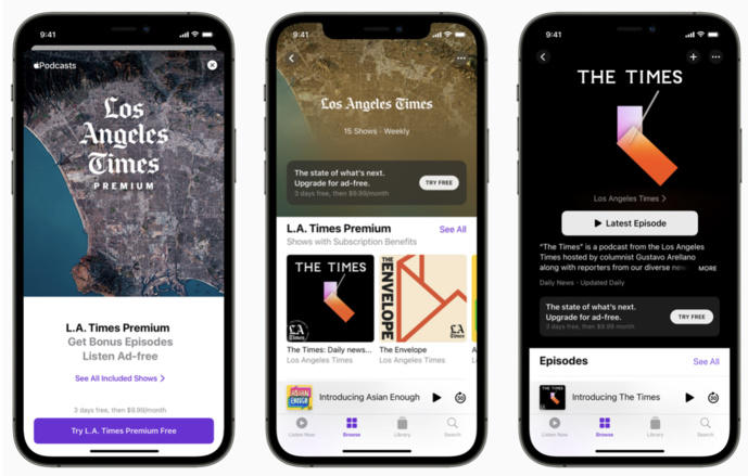 Les abonnements Apple Podcasts sont disponibles, partout dans le monde Les abonnements Apple Podcasts sont disponibles, partout dans le monde
