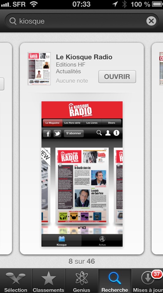 Pas encore abonné ? Marche à suivre - Application "Kiosque Radio" pour iPad et iPhone