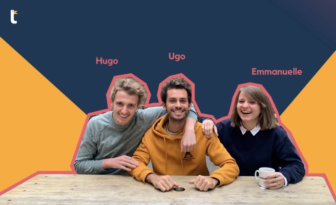 Hugo, Ugo et Emmanuelle, les fondateurs de Tumult. © Tumult.