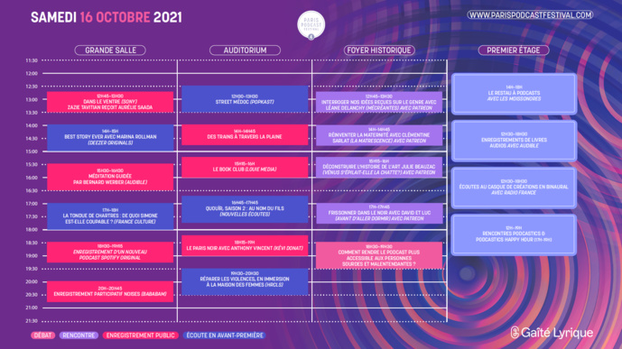 Le Paris Podcast Festival dévoile sa programmation Le Paris Podcast Festival dévoile sa programmation