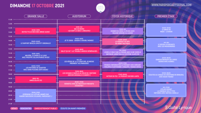 Le Paris Podcast Festival dévoile sa programmation Le Paris Podcast Festival dévoile sa programmation
