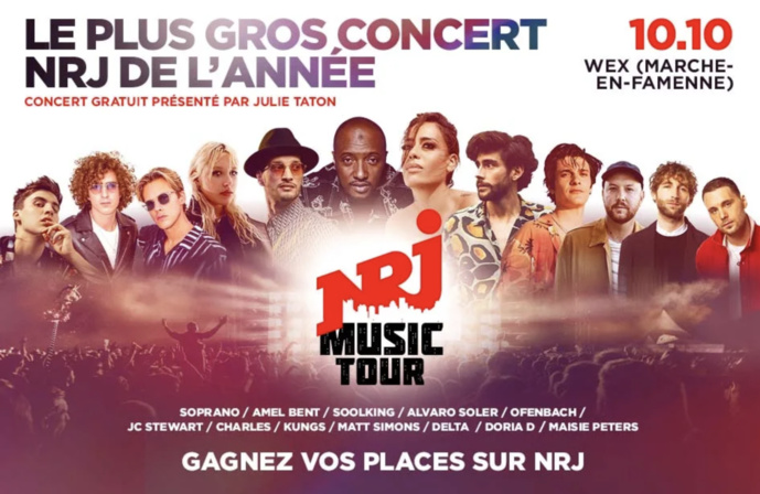 Le "NRJ Music Tour" revient en Belgique Le "NRJ Music Tour" revient en Belgique