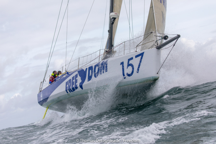 Free Dom embarque pour la Transat Jacques Vabre Free Dom embarque pour la Transat Jacques Vabre