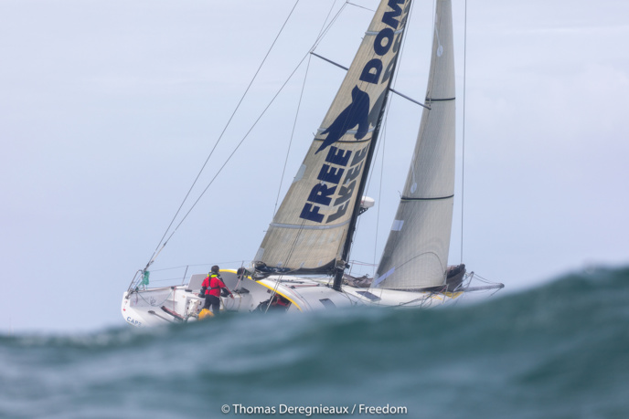 Free Dom embarque pour la Transat Jacques Vabre Free Dom embarque pour la Transat Jacques Vabre