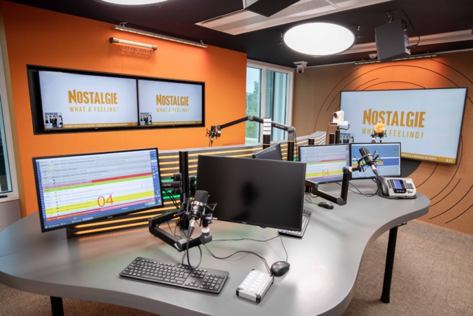 Le nouveau studio de Nostalgie Vlaanderen. © Luk De Groote.