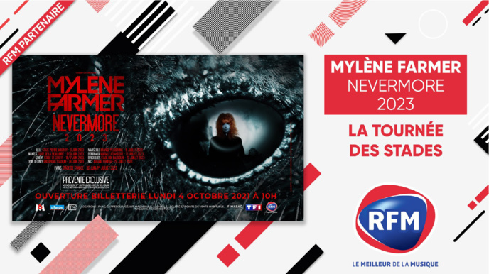 RFM : partenaire radio exclusif de la tournée de Mylène Farmer RFM : partenaire radio exclusif de la tournée de Mylène Farmer