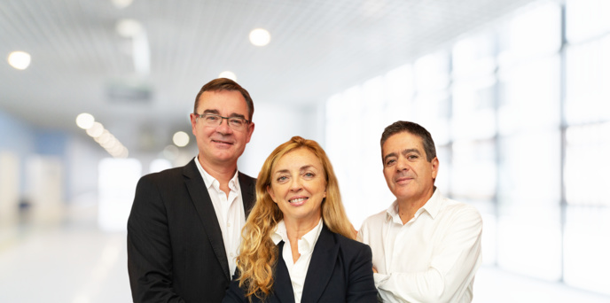 Frédéric Courtine, Anne-Marie de Couvreur et Jean-Louis Simonet sont les heureux parents d'AirZen. © AirZen.