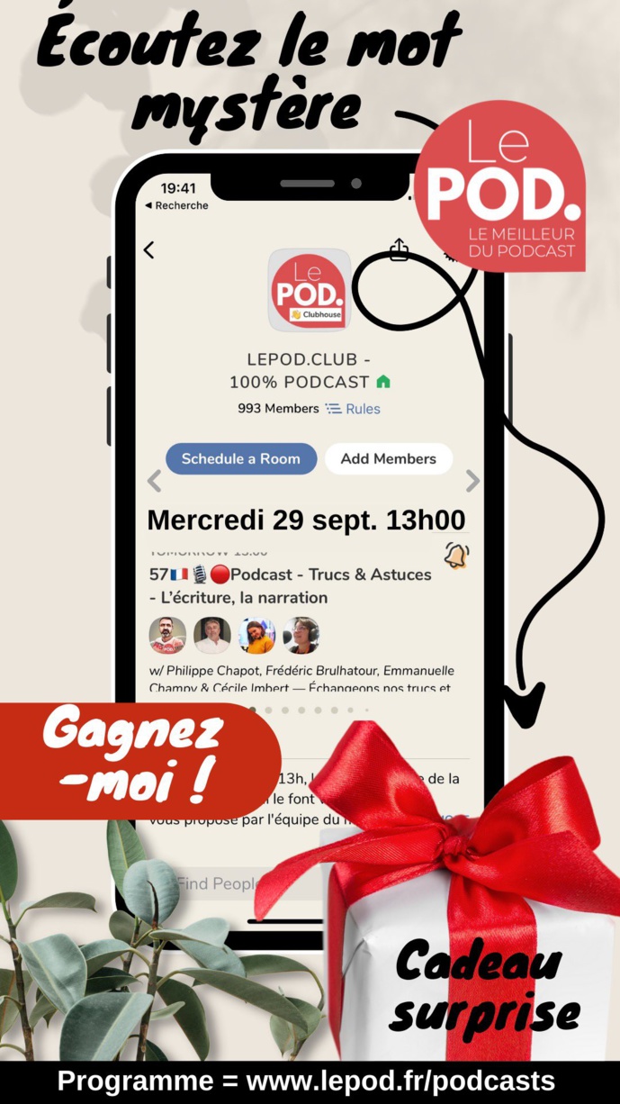 Nouvelle Room LePOD.Club, ce mercredi à 13h Nouvelle Room LePOD.Club, ce mercredi à 13h