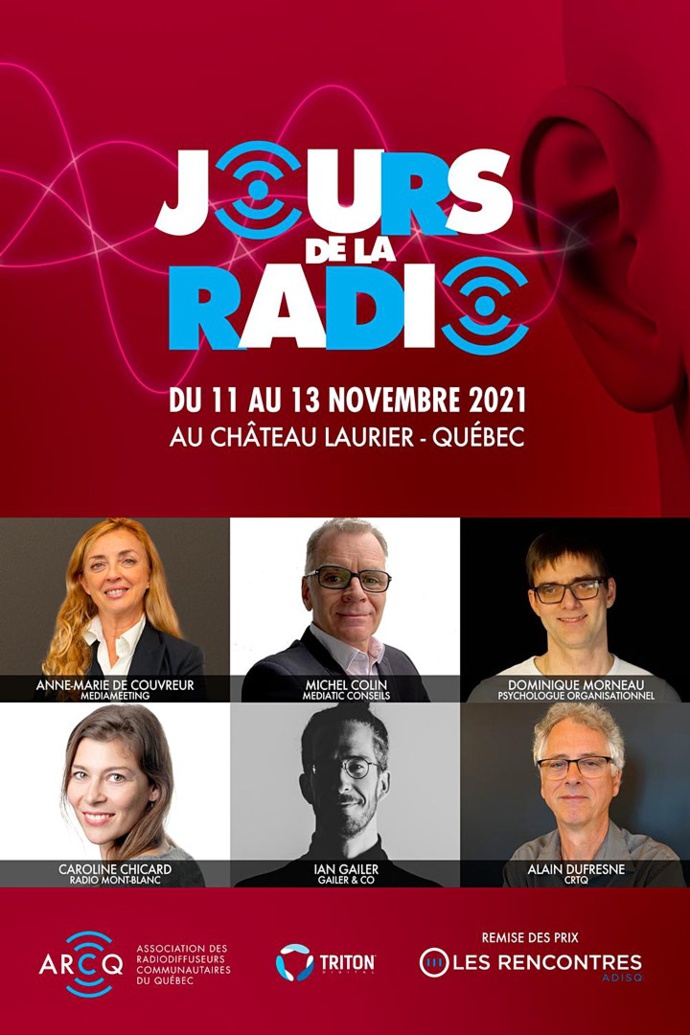 Québec : "Les Jours de la radio" du 11 au 13 novembre Québec : "Les Jours de la radio" du 11 au 13 novembre