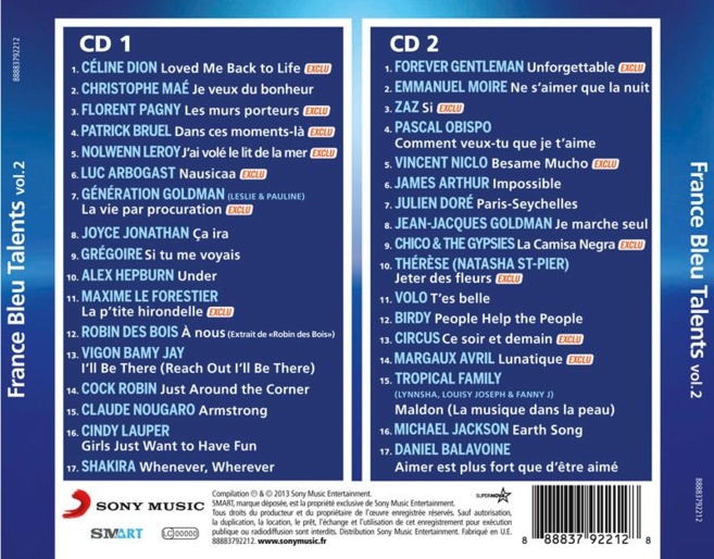 Des talents dans une double compilation Des talents dans une double compilation