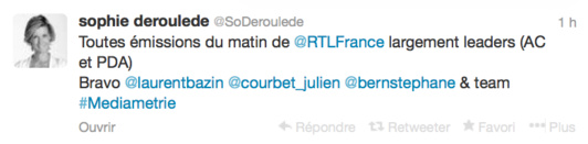 Les audiences dans les Tweets Les audiences dans les Tweets