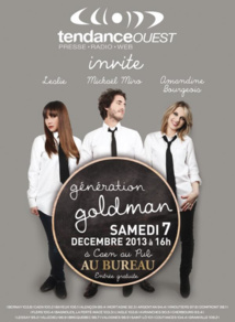 Tendance Ouest invite Génération Goldman Tendance Ouest invite Génération Goldman