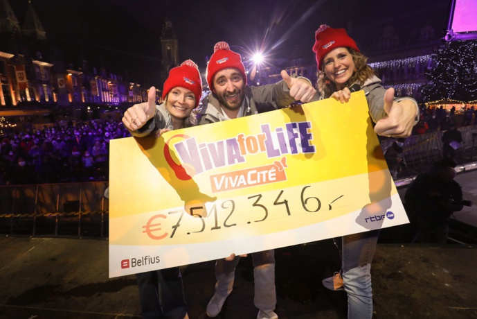 RTBF : 7 512 346 € récoltés au profit de Viva for Life RTBF : 7 512 346 € récoltés au profit de Viva for Life