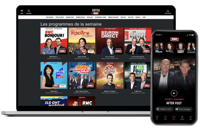 Podcasts : RMC enregistre une progression d'audience Podcasts : RMC enregistre une progression d'audience