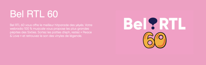 Six nouvelles webradios motorisées par Bel RTL Six nouvelles webradios motorisées par Bel RTL