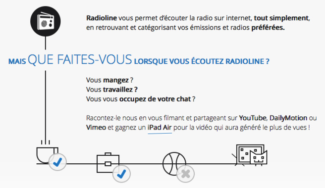 Que faites-vous en écoutant Radioline ? Que faites-vous en écoutant Radioline ?
