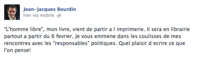 Bourdin bientôt en librairie Bourdin bientôt en librairie