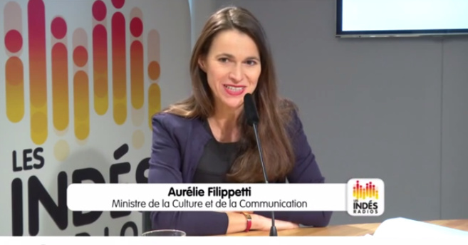 Aurélie Filippetti chez les Indés Radios Aurélie Filippetti chez les Indés Radios