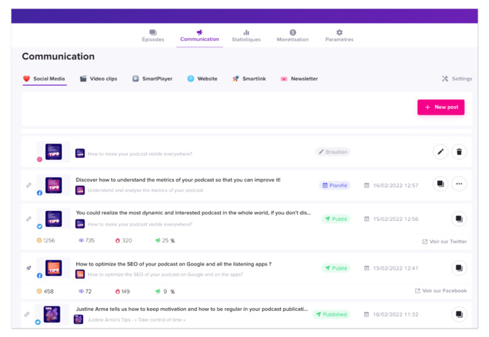 Ausha, premier hébergeur au monde à proposer un Social Media Manager Ausha, premier hébergeur au monde à proposer un Social Media Manager