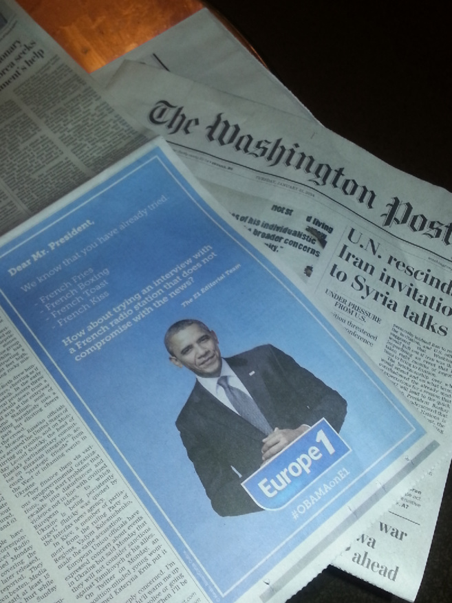 Europe 1 dans le Washington Post Europe 1 dans le Washington Post