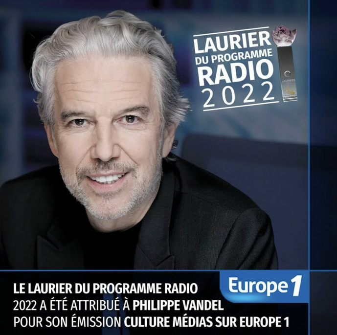 Lauriers de l’Audiovisuel : Philippe Vandel récompensé Lauriers de l’Audiovisuel : Philippe Vandel récompensé