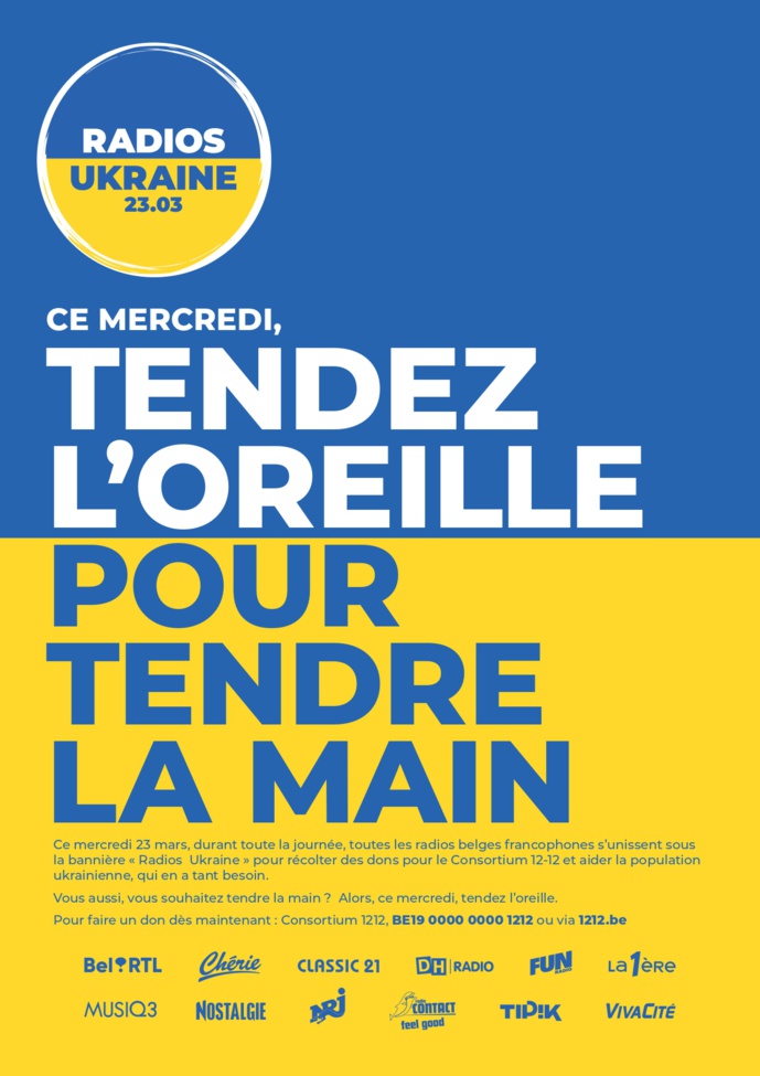 Belgique : 12 radios francophones s’unissent sous la bannière "Radios Ukraine" Belgique : 12 radios francophones s’unissent sous la bannière "Radios Ukraine"
