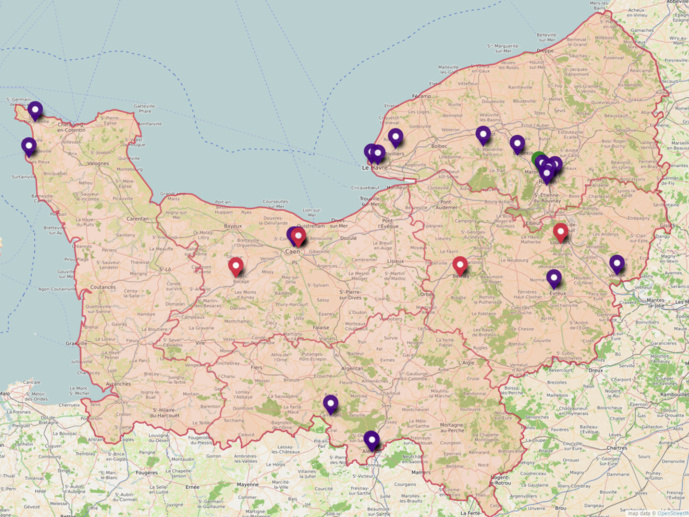 En violet, les radios ayant répondu au questionnaire, en rouge, celles qui ne l’ont pas fait, et en vert celles qui ont refusé. Carte disponible ici : http://u.osmfr.org/m/665259 En violet, les radios ayant répondu au questionnaire, en rouge, celles qui ne l’ont pas fait, et en vert celles qui ont refusé. Carte disponible ici : http://u.osmfr.org/m/665259