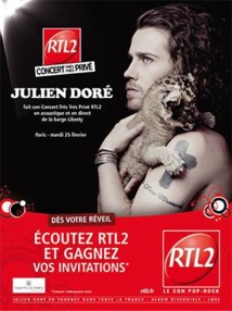Julien Doré en "Concert Très Très Privé"