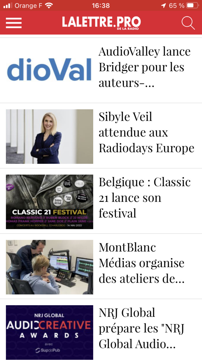 Téléchargez l'application gratuite de La Lettre Pro de la Radio Téléchargez l'application gratuite de La Lettre Pro de la Radio