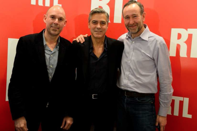Boudsocq, Clooney et Bazin © Elodie Grégoire pour RTL