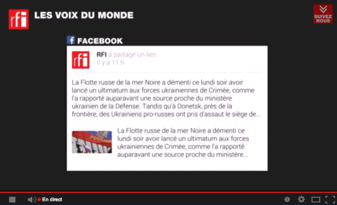 RFI s'enrichit sur YouTube RFI s'enrichit sur YouTube