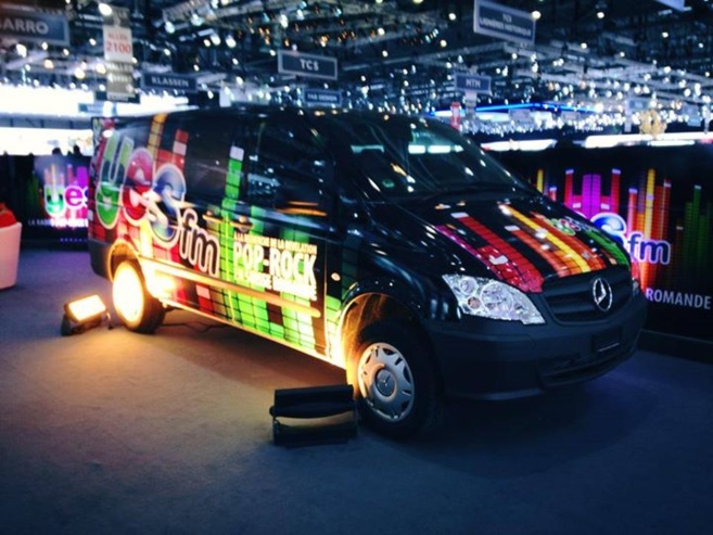 Le van aux couleurs du "Yes FM Pop-Rock Talent Tour" Le van aux couleurs du "Yes FM Pop-Rock Talent Tour"