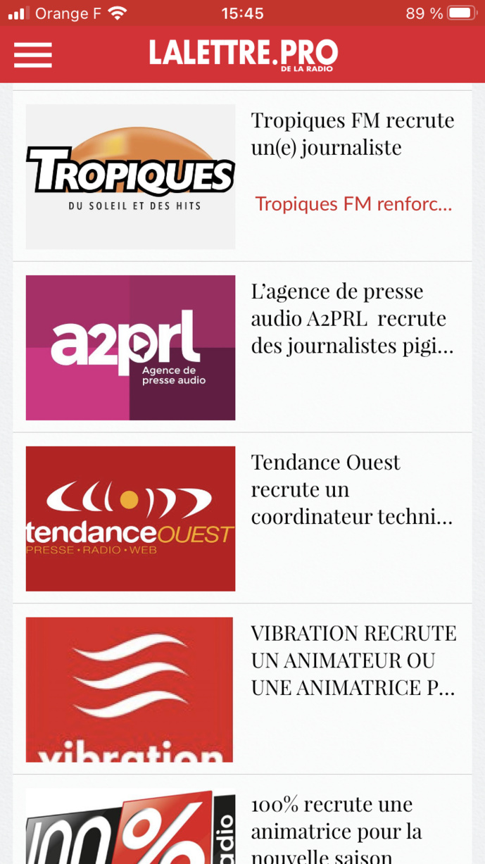 Téléchargez l'application gratuite de La Lettre Pro de la Radio Téléchargez l'application gratuite de La Lettre Pro de la Radio