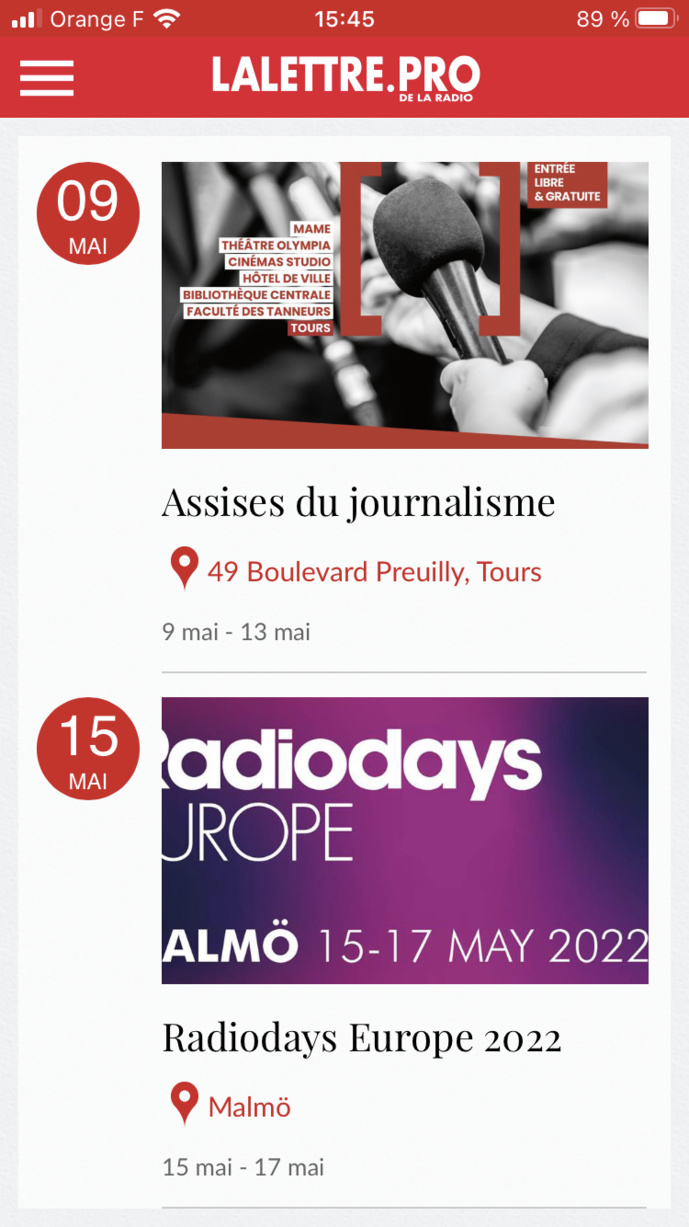 Téléchargez l'application gratuite de La Lettre Pro de la Radio Téléchargez l'application gratuite de La Lettre Pro de la Radio