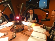 Azur FM s'implique énormément dans la campagne des municipales. Ici, un débat entre les trois têtes de liste de Sélestat: Marcel Bauer (hor champs), Caroline Reys, et Stéphane Klein (au centre), animé par Franck Jehl (à droite).