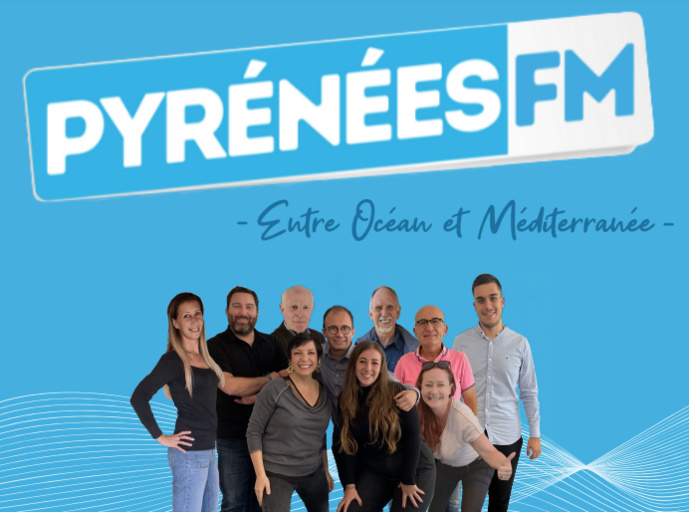 Toute l'équipe de Pyrénées FM mobilisée pour atteindre les cimes de l'audience. © Pyrénées FM.