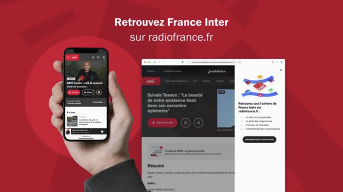 Un nouveau site web pour France Inter Un nouveau site web pour France Inter