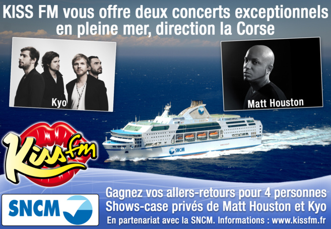 Kiss FM : des concerts privés... en mer Kiss FM : des concerts privés... en mer