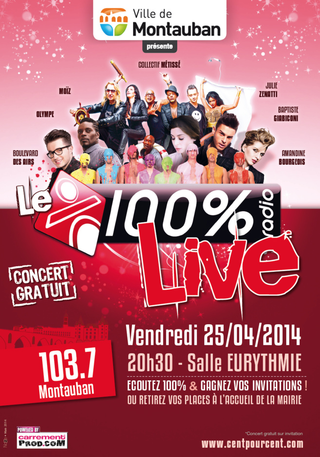 Un "100% Live" à Montauban par 100%