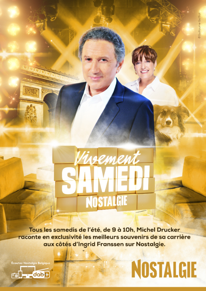 Belgique : Michel Drucker animera "Vivement Samedi" sur Nostalgie