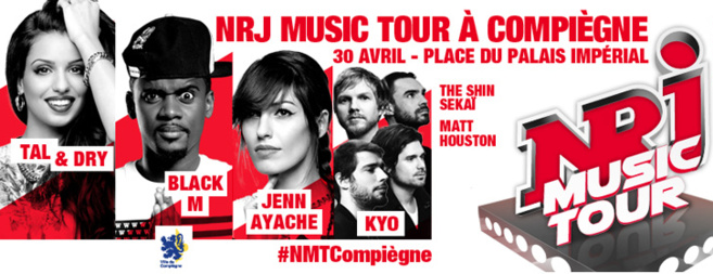 Le "NRJ Music Tour" fait étape à Compiègne Le "NRJ Music Tour" fait étape à Compiègne